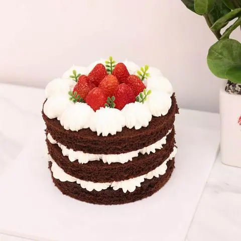 Hình ảnh Bánh Socola Dâu Tây Tươi - Size 14cm
