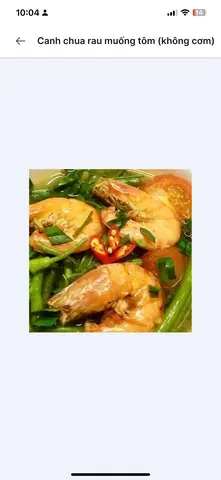 Hình ảnh Canh rau muống tôm (ko cơm)