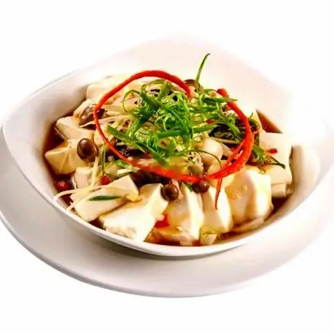 Hình ảnh Đậu hũ chưng tương gừng chay