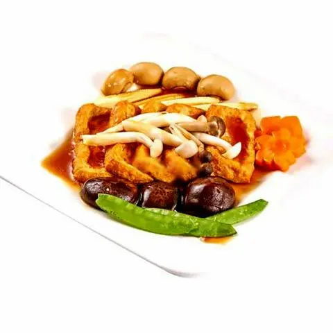 Hình ảnh Đậu hũ sốt nấm đậu chay