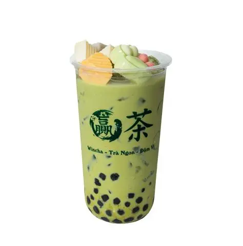 Hình ảnh Trà Sữa Thái Xanh Full Set Size L