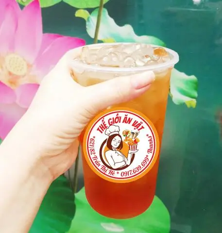 Hình ảnh Trà Đào Trân Châu