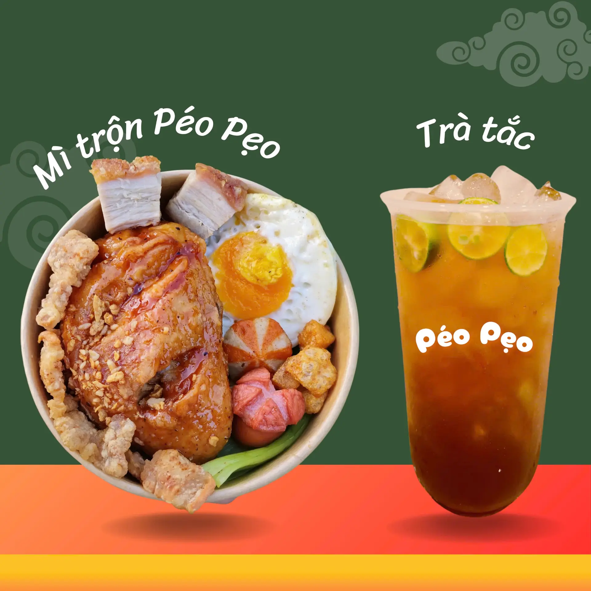 Hình ảnh Combo Mì Trộn Péo Pẹo Đặc Biệt + Trà Tắc