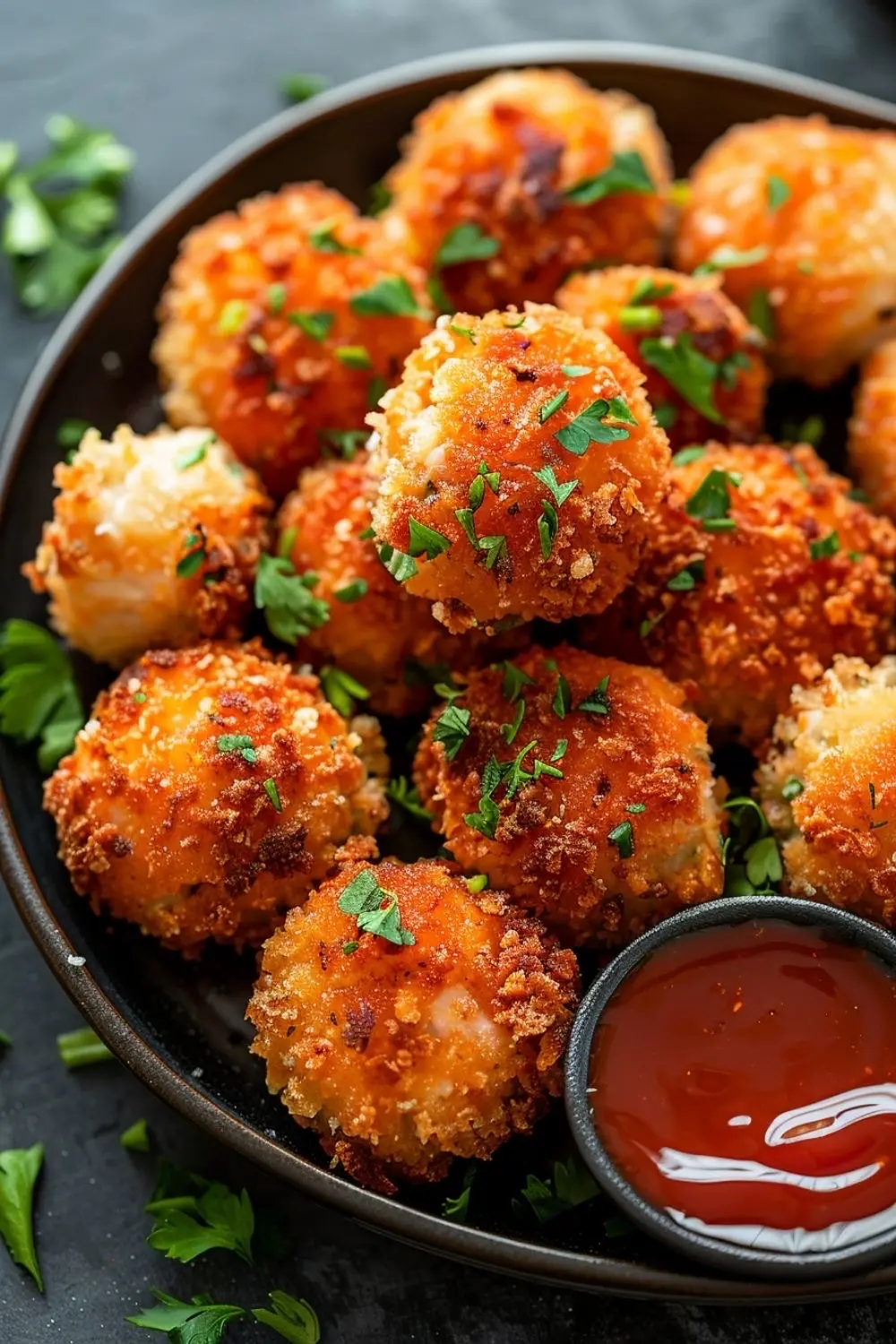Hình ảnh Gà Viên Nhân Phô Mai Trứng Muối