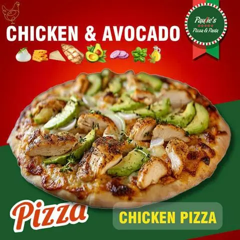 Hình ảnh Pizza Gà & Trái Bơ Tươi | Chicken & Avocado Pizza