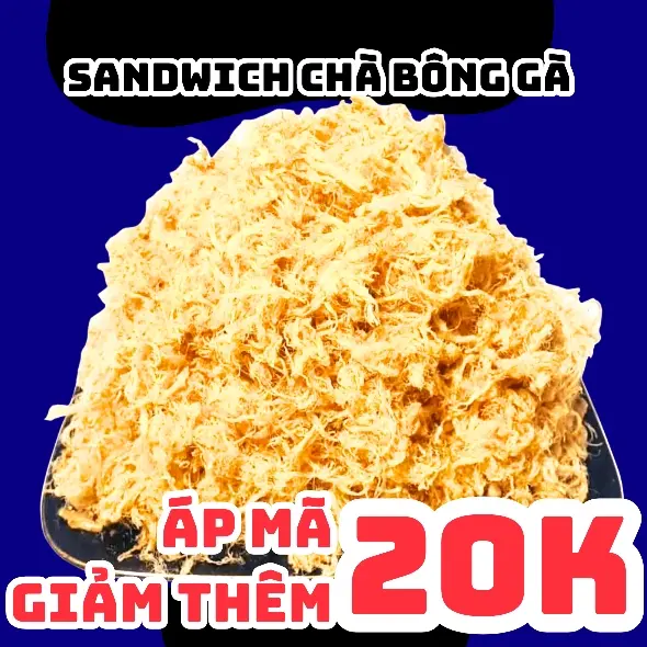 Hình ảnh Bánh Mì Sandwich Chà Bông Gà
