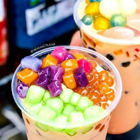Hình ảnh Trà sữa thập cẩm thạch nhà làm