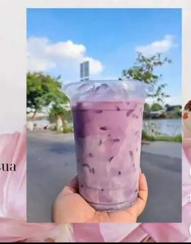 Hình ảnh khoai môn latte 