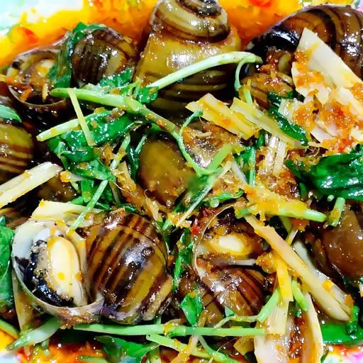 Hình ảnh Ốc Lác Xào sate
