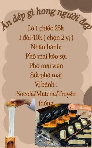 Hình ảnh HOT TREND bánh dép phô mai kéo sợi