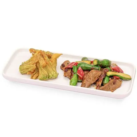 Hình ảnh Vịt Quay Xào Bí Nụ Tempura
