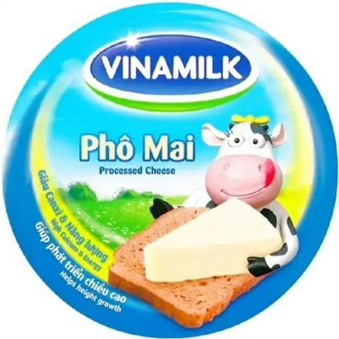 Hình ảnh Phô Mai Vinamilk 8 Miếng 120g, Hộp Phô Mai Thơm Ngon Cty Chính Hãng