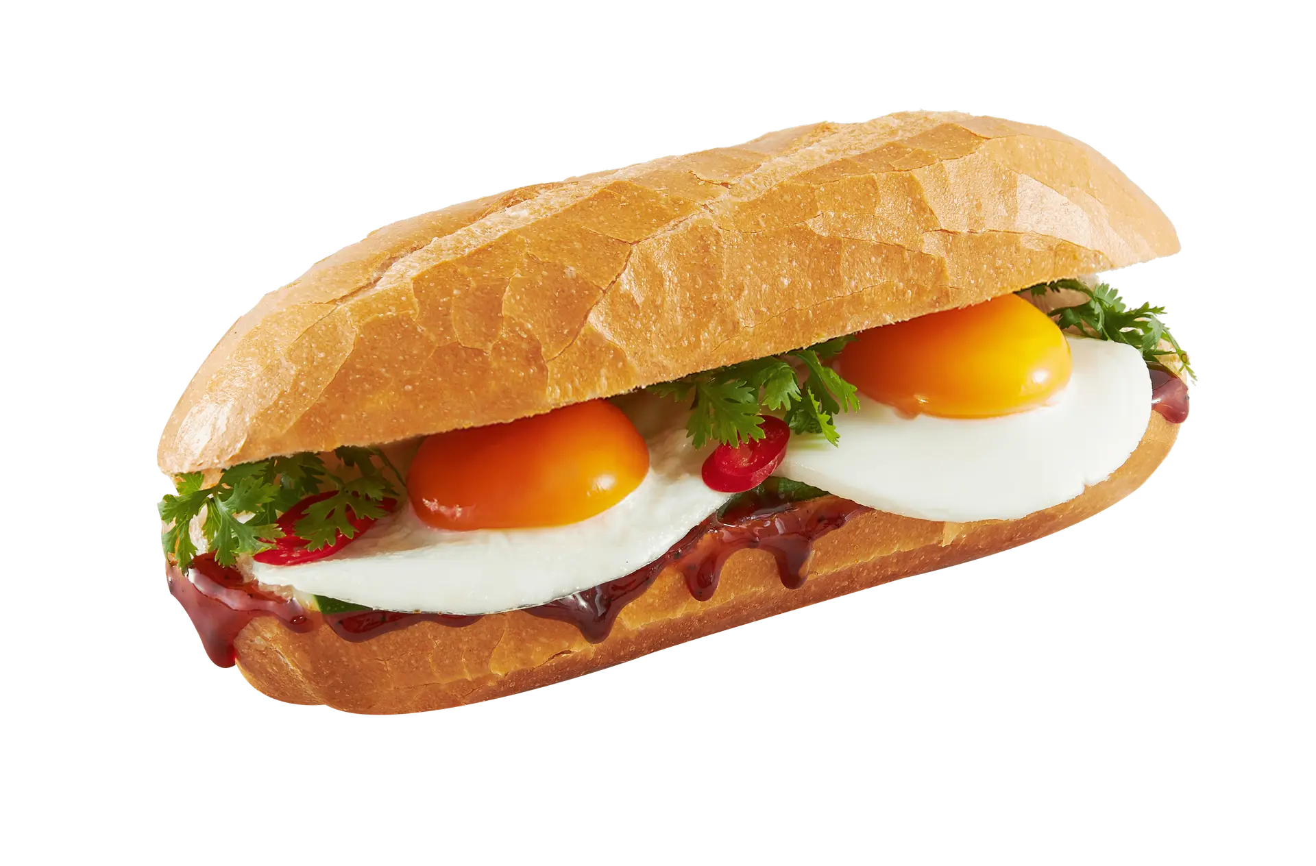 Hình ảnh Bánh Mì Trứng Ốp La