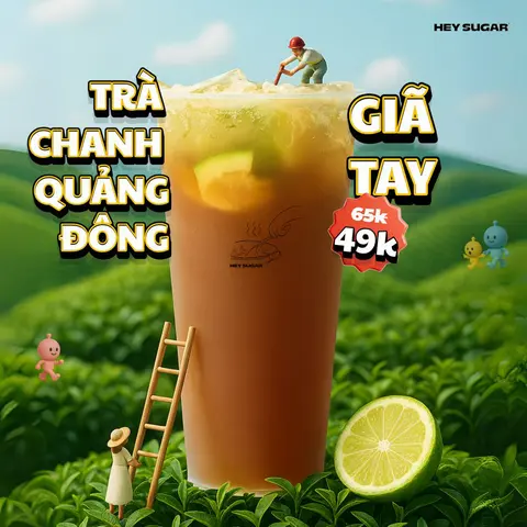 Hình ảnh Trà Chanh Quảng Đông Giã Tay 