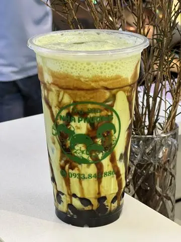 Hình ảnh Sữa tươi matcha trân châu đường đen