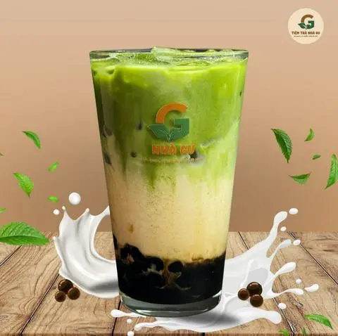 Hình ảnh Matcha trân châu đường đen