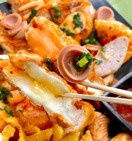Hình ảnh bánh mì nướng full topping (xuất 2 bánh)