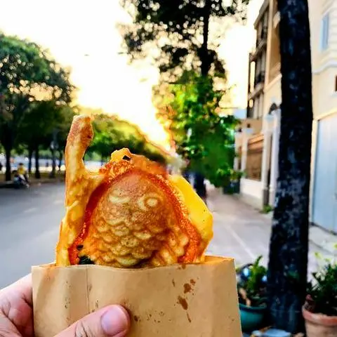 Hình ảnh Bánh cá kem su trà xanh