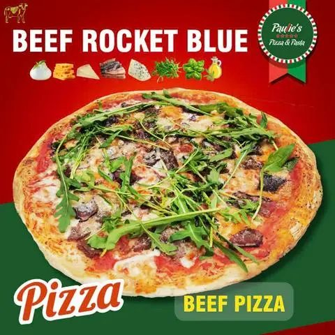 Hình ảnh Pizza Bò Rau Rocket Phô Mai Xanh | Beef Rocket Blue Pizza