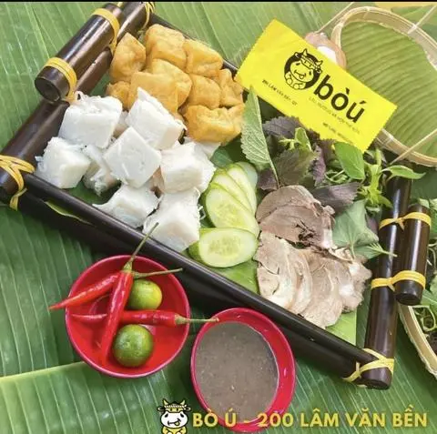 Hình ảnh bún đậu thịt chân giò