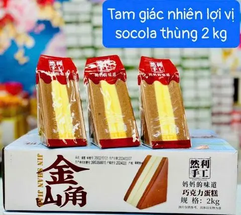 Hình ảnh Bánh Bông Lan Đài Loan Tam Giác