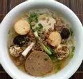 Hình ảnh Bún thịt chả cá chay