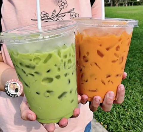 Hình ảnh Trà Sữa Thái Xanh Ly lớn ( ko trân châu )