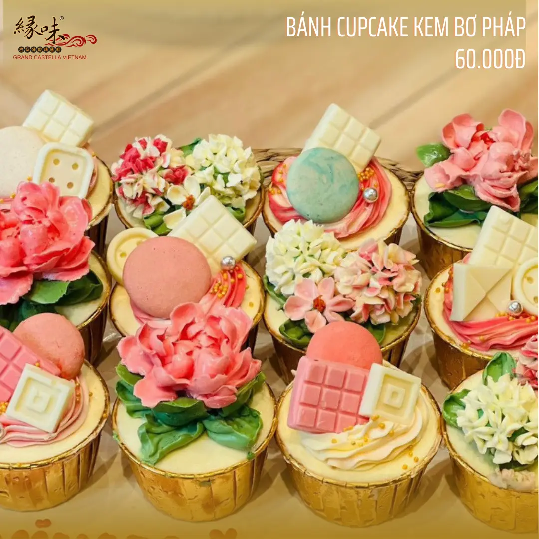 Hình ảnh Bánh cupcake - Kem bơ pháp