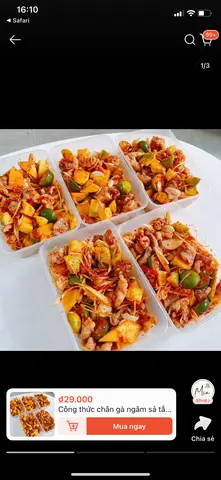 Hình ảnh Chân gà sốt thái (size lớn)
