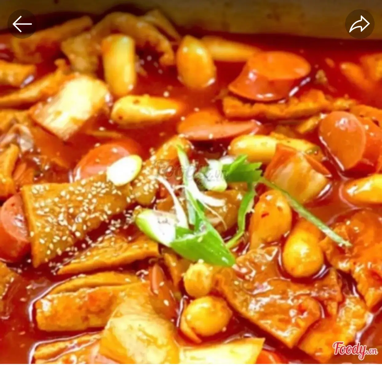 Hình ảnh Tokbokki thập cẩm
