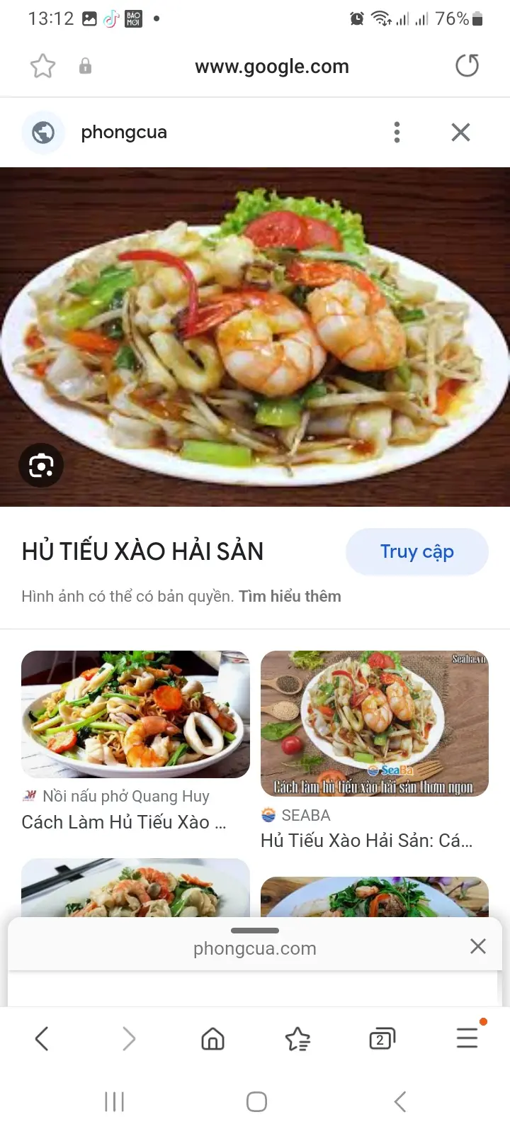 Hình ảnh Hủ tiếu xào thập cẩm