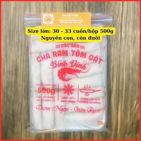 Hình ảnh Chả Ram Tôm Đất Chính Gốc (Chưa Chiên) - Size Lớn