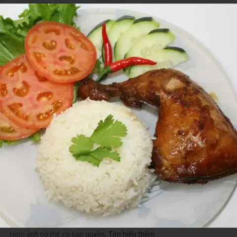 Hình ảnh Cơm tấm gà rôti