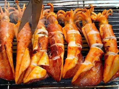 Hình ảnh Mực Ống Nướng Mọi