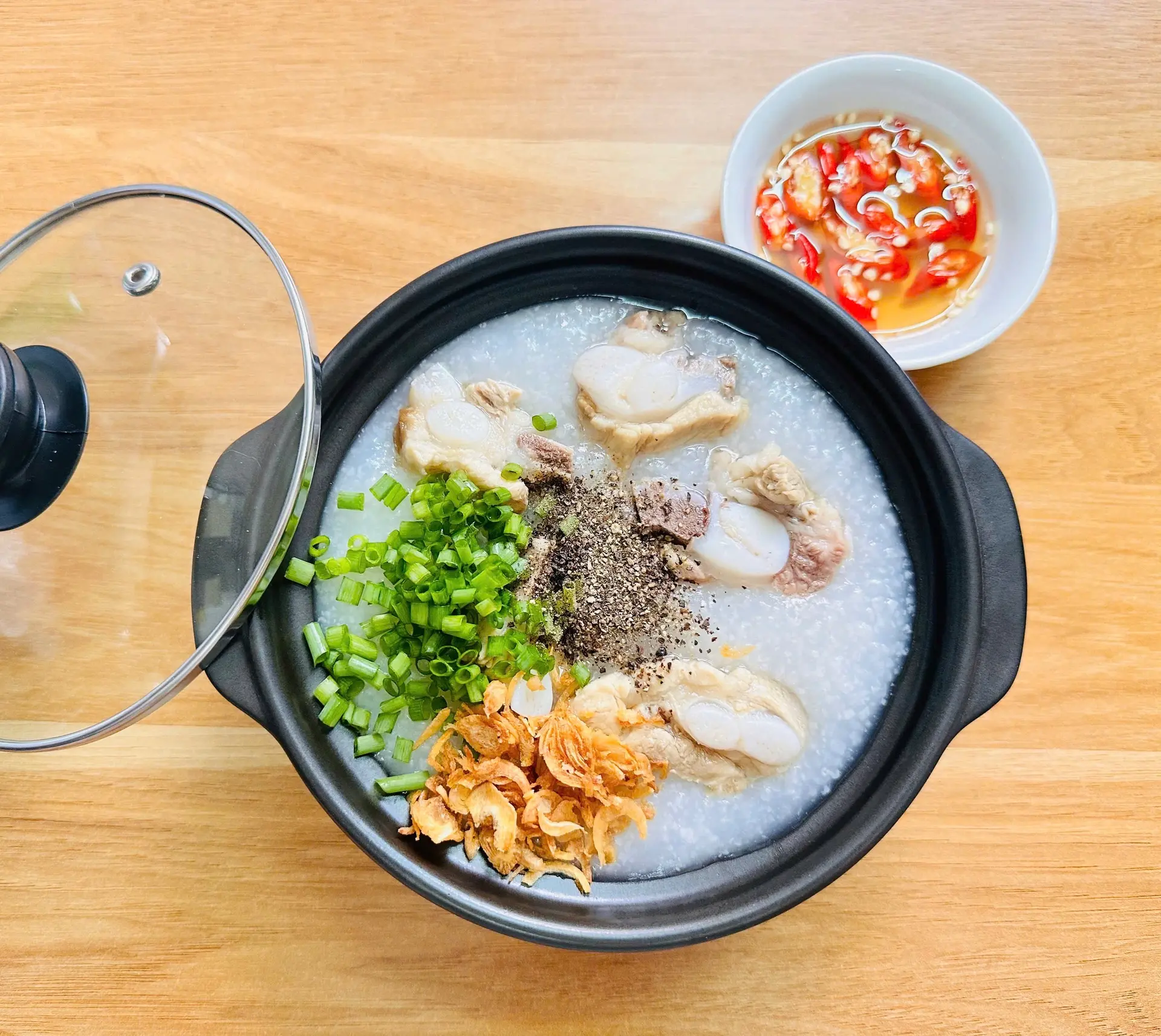 Hình ảnh cháo sườn