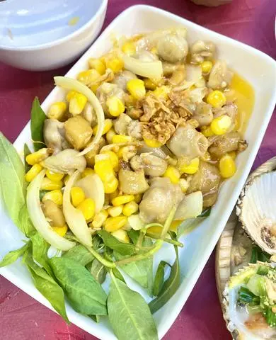 Hình ảnh Răng mực xào bắp tóp mỡ