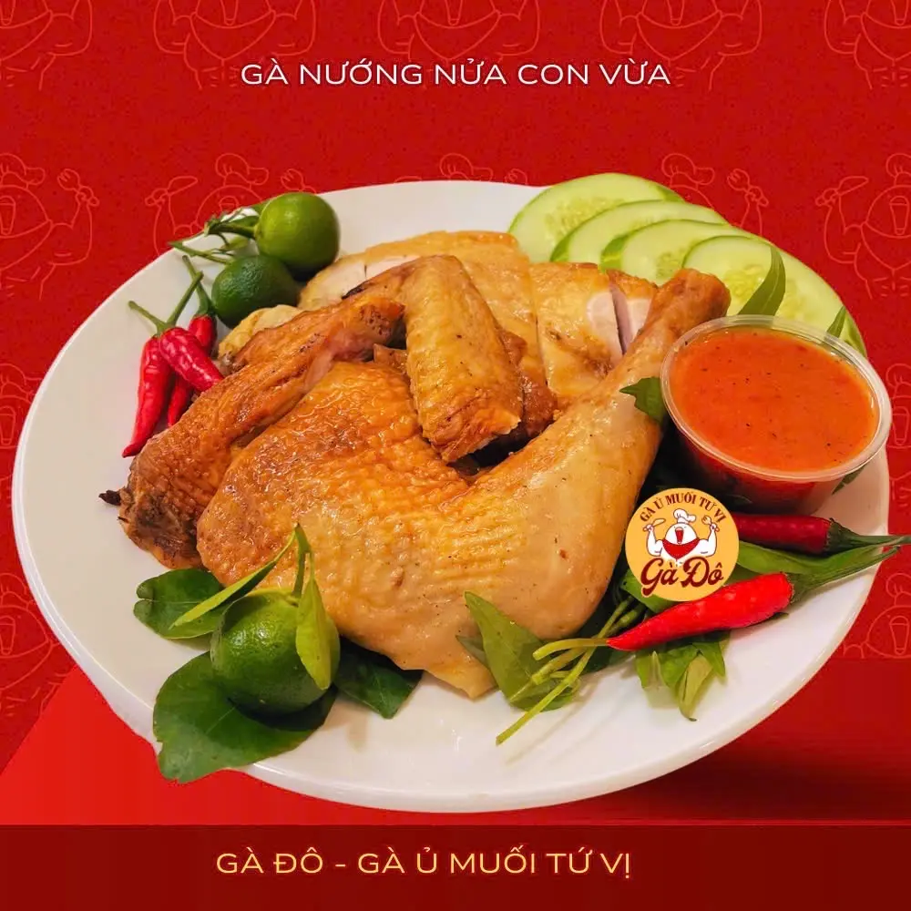 Hình ảnh Gà Nướng Lu - 1/2 Con - free đồ chấm
