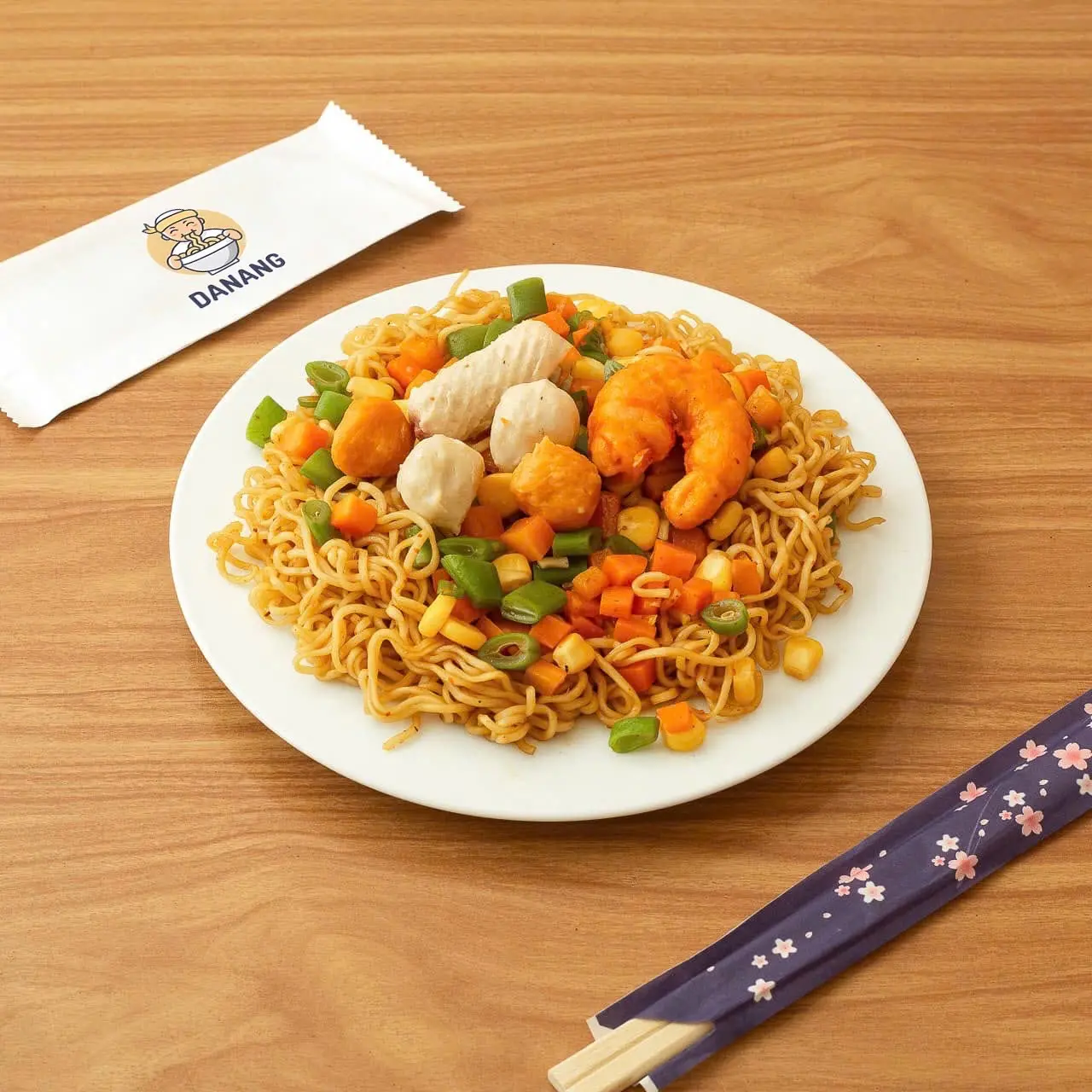 Hình ảnh Mì Trộn Viên Chiên Thập Cẩm