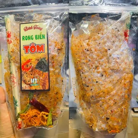 Hình ảnh Bánh tráng rong biển tôm/ túi 80gr