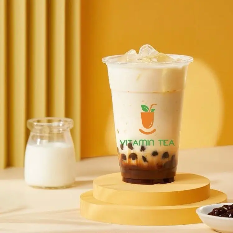 Hình ảnh Sữa tươi trân châu trắng đường đen
