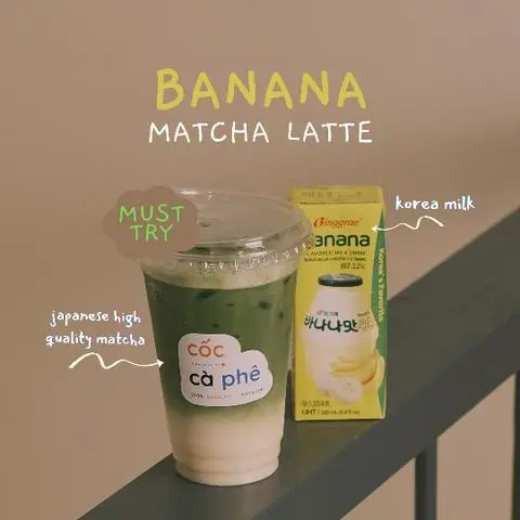 Hình ảnh Matcha sữa chuối Korea