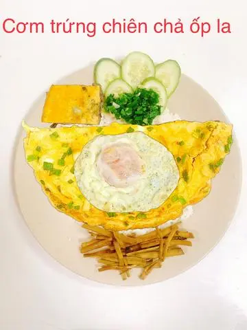 Hình ảnh Cơm Trứng Chiên Chả Ốp La