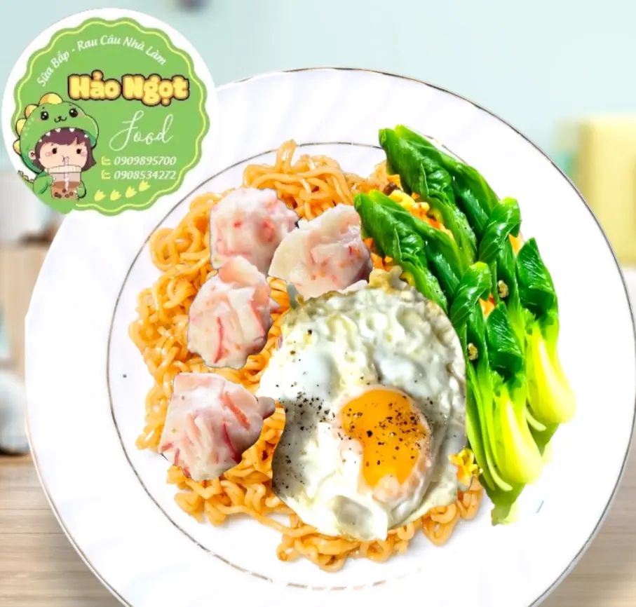 Hình ảnh MÌ TRỘN TÔM HÙM VIÊN 4V + TRỨNG ỐP LA 