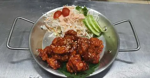 Hình ảnh gà rán rút xương xương sốt chưa ngọt(순살 양념치킨)