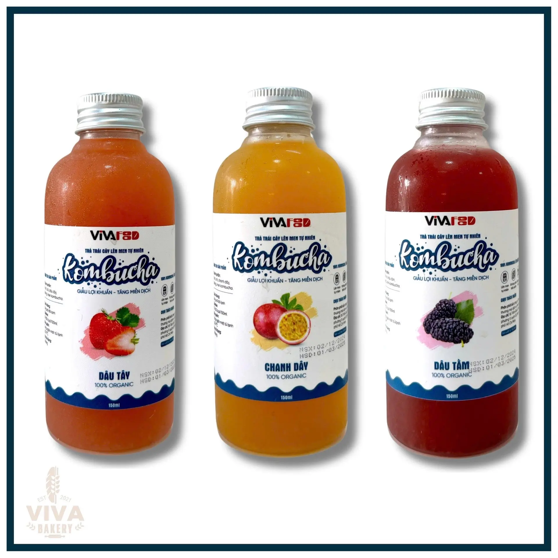 Hình ảnh Combo 3 Trà Trái Cây Kombucha