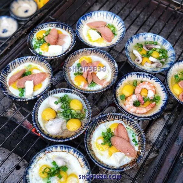 Hình ảnh Combo 6 Chén Trứng Cút Nướng Phô Mai + Xúc Xích