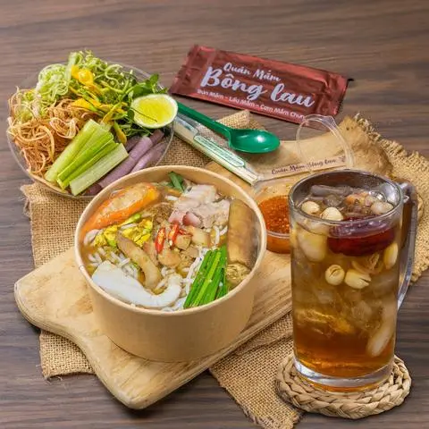 Hình ảnh Combo 2: 1 bún mắm nguyên bản tô thường + 1 sâm bông lau