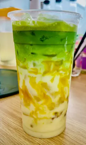 Hình ảnh Matcha Latte sữa chuối