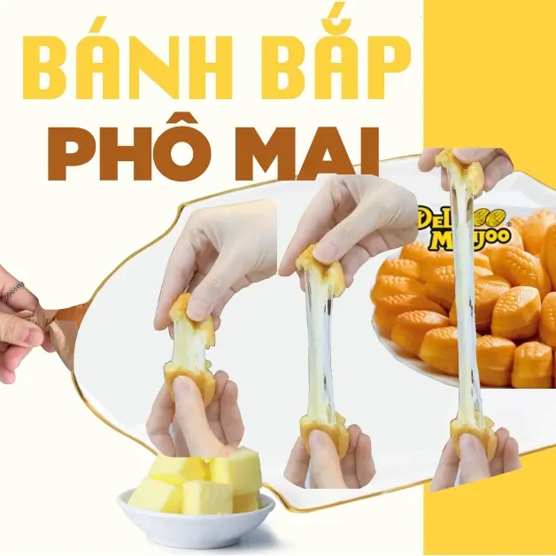 Hình ảnh 1 Bịch 6 Cái Bánh Bắp Nhân Phô Mai