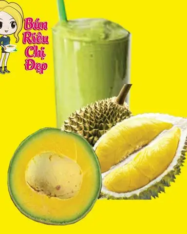 Hình ảnh Sinh tố bơ - sầu riêng